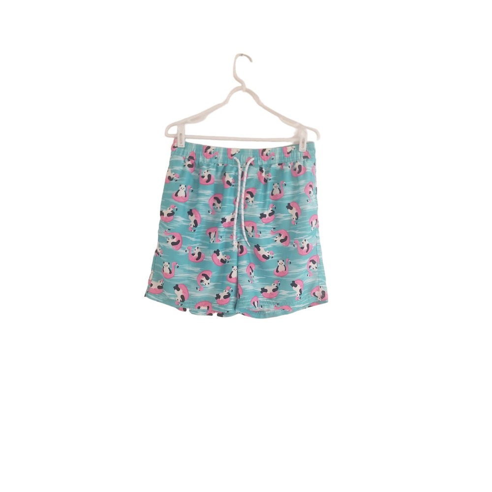 Men's No Boundaries Flamingo Print Bathing Suit Size Medium